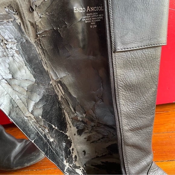 Enzo Angiolini Eazelden Leather Riding Boots - Size 8.5 - Picture 10 of 11